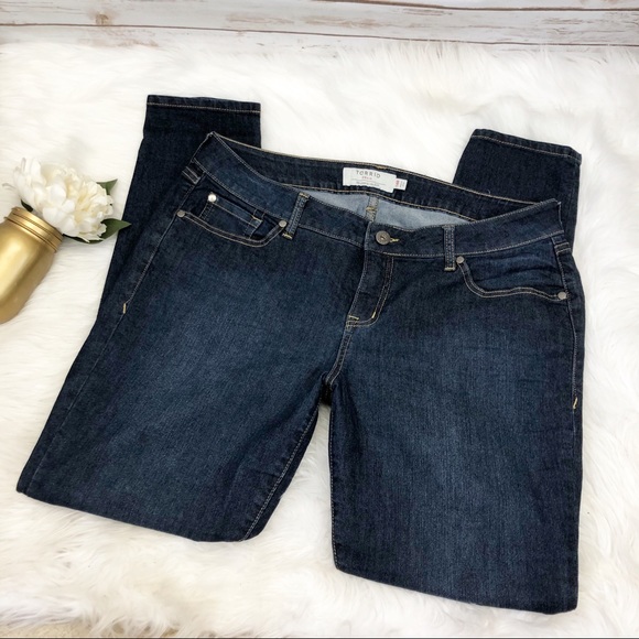 torrid Denim - Torrid Dark Wash Skinny Jeans Sz 14R :: K25